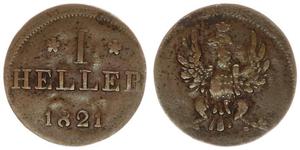 Frankfurt am Main 1 Heller 1821 F G.B. auf der Auktion Coinhouse - 9. Oktober 2022