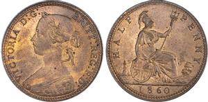 United Kingdom Halfpenny 1860 at auction Stanley Gibbons Baldwin's - March 9, 2023