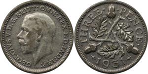 Großbritannien 3 Pence 1931 auf der Auktion BAC - 29. März 2023