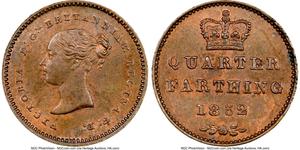 Großbritannien 1/4 Farthing 1852 auf der Auktion Heritage - 1. Juni 2023