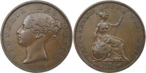 Великобритания 1/2 пенни 1838 WW на аукционе BAC - 20 сентября 2023
