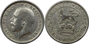 Großbritannien 6 Pence 1924 auf der Auktion BAC - 20. September 2023