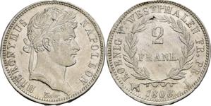 Westfalen 2 Franken 1808 J auf der Auktion Busso Peus - 2. November 2023