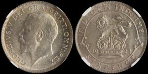 Großbritannien 6 Pence 1924 auf der Auktion Karamitsos - 14. April 2024