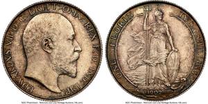 Gran Bretaña Florín (2 chelines) 1902 en subasta Heritage - 17 de diciembre de 2024