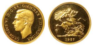United Kingdom Five Pounds 1937 HP at auction Nihon - December 15, 2024