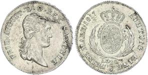 Saxony-Albertine 1/6 Thaler 1817 I.G.S. at auction WAG - January 12, 2025