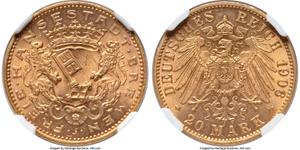 Deutschland 20 Mark 1906 J "Bremen" auf der Auktion Heritage - 4. Februar 2025