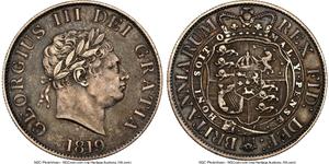 United Kingdom Halfcrown 1819 "Small head" at auction Heritage - January 16, 2025