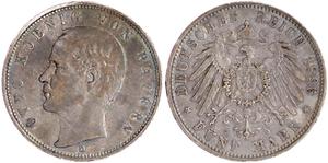 Deutschland 5 Mark 1896 D "Bayern" auf der Auktion Teutoburger - 8. März 2025