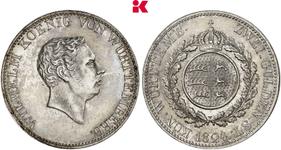 Württemberg 2 Gulden 1824 W at auction Künker - March 21, 2025