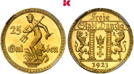 Poland 25 Gulden 1923 "Statue Of Neptune" at auction Künker - March 21, 2025