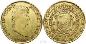 México 8 escudos 1814 Mo JJ en subasta Naumann - 2 de marzo de 2025