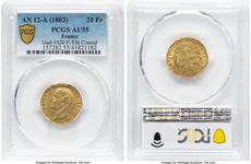 Франция 20 франков AN 12 (1803-1804) A "CONSUL" на аукционе Heritage - 20 февраля 2025