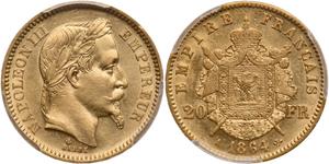 Francja 20 franków 1864 A na aukcji Goldberg - 25 lutego 2025
