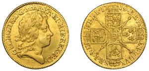 Großbritannien 1 Guinee 1719 "Viertes Lorbeerbüste" auf der Auktion NOONANS - 6. März 2025