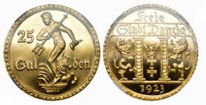 Poland 25 Gulden 1923 "Statue Of Neptune" at auction Münzenonline - May 16, 2025