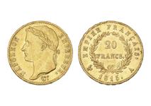 Франция 20 франков 1815 A на аукционе Beaussant Lefèvre - 18 марта 2025