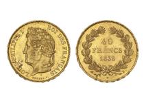 Francja 40 franków 1832 B na aukcji Beaussant Lefèvre - 18 marca 2025