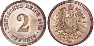 Deutschland 2 Pfennig 1873 A auf der Auktion WAG - 16. März 2025