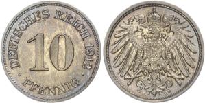 Deutschland 10 Pfennig 1912 E auf der Auktion WAG - March 16, 2025