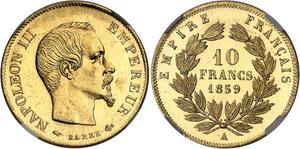 Francja 10 franków 1859 A na aukcji Palombo - 11 kwietnia 2025