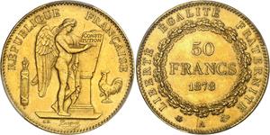 Франция 50 франков 1878 A на аукционе Palombo - 11 апреля 2025