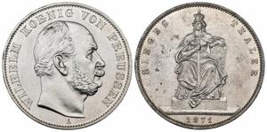 Prussia Thaler 1871 A "Victory in the war" at auction Münzen Gut-Lynt - March 30, 2025