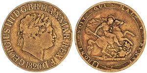 Großbritannien Sovereign 1820 auf der Auktion Roxbury’s - 26. März 2025