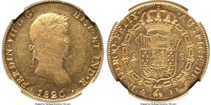 México 8 escudos 1820 Mo JJ en subasta Heritage - 14 de abril de 2025