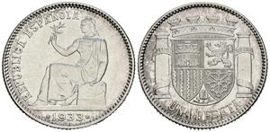 Spanien 1 Peseta 1933 auf der Auktion ibercoin - 3. April 2025