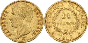 France 20 Francs 1807 A at auction Maison R&C - April 8, 2025