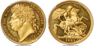 Gran Bretaña Soberano 1821 BP en subasta Heritage - 2 de mayo de 2025