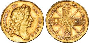 Großbritannien 1 Guinee 1675 "Viertes Lorbeerbüste" auf der Auktion St James’s - 15. April 2025