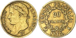 France 20 Francs 1813 K at auction MDC Monaco - June 5, 2025