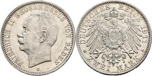 Deutschland 2 Mark 1911 G "Baden" auf der Auktion Busso Peus - 30. April 2025