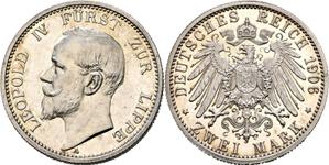 Deutschland 2 Mark 1906 A "Lippe" auf der Auktion Busso Peus - 30. April 2025