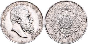 Deutschland 2 Mark 1899 A "Reuss älterer Linie" auf der Auktion Busso Peus - 30. April 2025