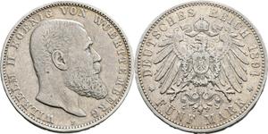 Deutschland 5 Mark 1894 F "Würtenberg" auf der Auktion Busso Peus - 30. April 2025