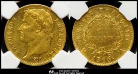 Франция 20 франков 1815 A на аукционе Auction World - 20 апреля 2025
