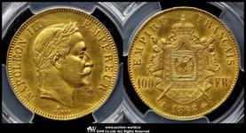 France 100 Francs 1868 A at auction Auction World - April 20, 2025