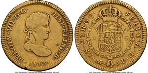 Peru 1 Escudo 1813 JP at auction Heritage - May 14, 2025