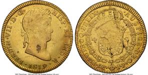 Peru 4 Escudos 1819 JP at auction Heritage - May 14, 2025