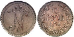 Finland 10 Pennia 1896 at auction Grün - May 14, 2025