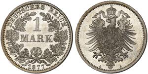 Германия 1 марка 1877 A на аукционе Grün - 14 мая 2025