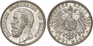 Deutschland 2 Mark 1901 G "Baden" auf der Auktion Grün - 14. Mai 2025