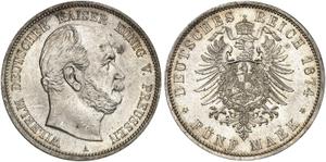 Deutschland 5 Mark 1874 A "Preussen" auf der Auktion Grün - 14. Mai 2025