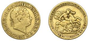 United Kingdom Sovereign 1817 at auction NOONANS - April 30, 2025
