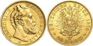 Niemcy 20 marek 1875 A "Anhalt" na aukcji Höhn - 22 maja 2025