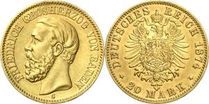 Deutschland 20 Mark 1874 G "Baden" auf der Auktion Höhn - 22. Mai 2025